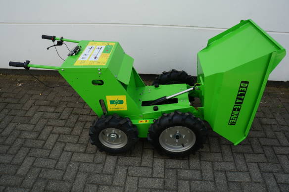 Delta-Competent ELEKTRO Minidumper hydr. Kippfunktion Motorschubkarre Radlader Muldenkipper 4x4