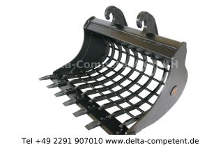Delta-Competent CW10 Sieblöffel 1000mm mit Hardox Schneide 