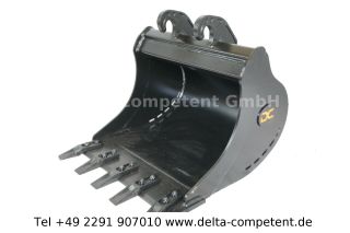 Delta-Competent CW05 Tieflöffel 600mm mit Hardox Schneide 