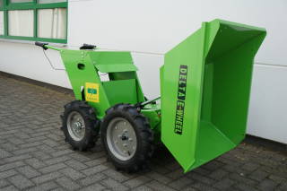 Delta-Competent ELEKTRO Minidumper hydr. Kippfunktion Motorschubkarre Radlader Muldenkipper 4x4 