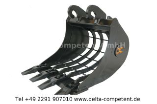 Delta-Competent CW00 Sieblöffel 400mm mit Hardox Schneide 