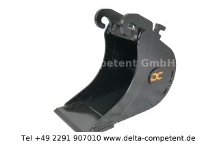 Delta-Competent CW00 Tieflöffel Kabellöffel 230mm mit Hardox Schneide 