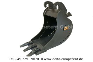 Delta-Competent CW05 Tieflöffel 300mm mit Hardox Schneide 