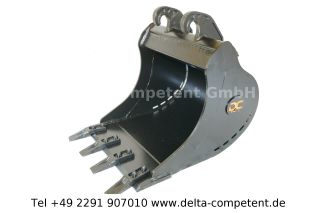 Delta-Competent CW05 Tieflöffel 500mm mit Hardox Schneide 