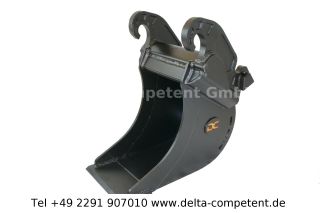 Delta-Competent CW10 Tieflöffel Kabellöffel 300mm mit Hardox Schneide 