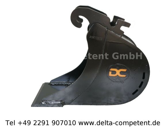 Delta-Competent CW00 Tieflöffel Kabellöffel 230mm mit Hardox Schneide
