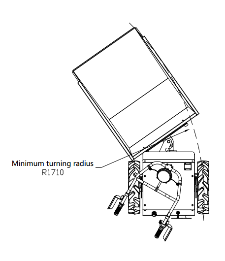 Delta-Competent elektronischer Minidumper mit hydr. Kippfunktion Schubkarre Knickgelenkt 300kg