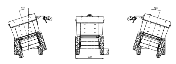 Delta-Competent elektronischer Minidumper Schubkarre Knickgelenkt 300kg