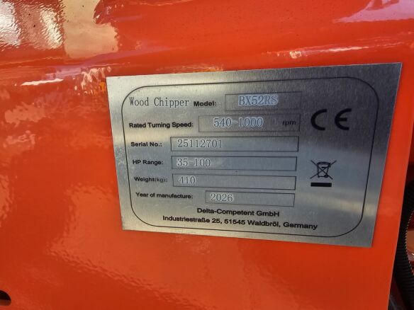 Delta-Competent Holzhäcksler BX52RS