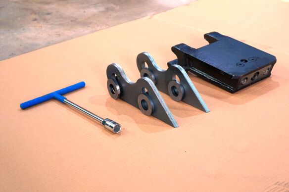 Delta-Competent Schnellwechsler Rohling MS01 zum selber schweißen für Bagger bis 2t