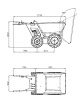 Delta-Competent hydraulischer Minidumper 4x4 Hydro-Wheel