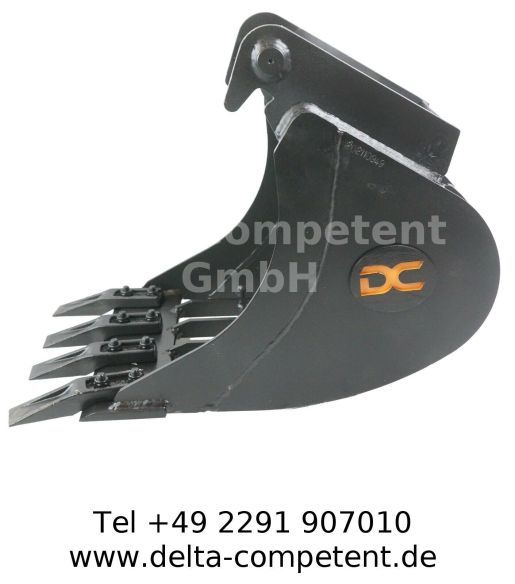 Delta-Competent Sieblöffel Baggerschaufel Siebschaufel MS01 Baggerlöffel Minibagger 40 cm 400 mm